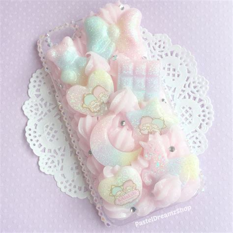 Kawaii Pastel Decoden Phone Cases ♡ Decoden Phone Case Kawaii Phone Case Diy Phone Case