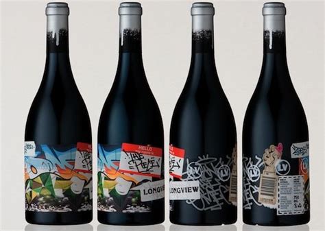 Graffiti Splashed Wine Labels Created By One Of Australias Leading