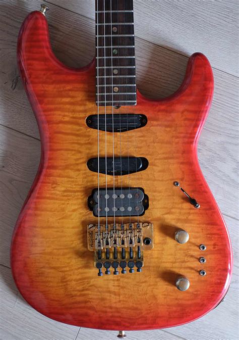 Warmoth Superstrat Flame Maple Body 19881989 Fireburst Reverb