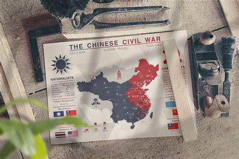 The Chinese Civil War Map Print - Etsy