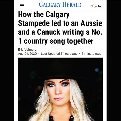 Breakin Hearts Featured In Calgary Herald Hayley Jensen