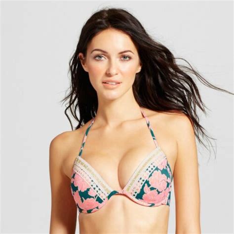 Shade Shore Blush Pink Light Lift Underwire Bikini Swim Top 36C 38C