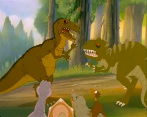 Image Sharptooth Vs Sharptooth Land Before Time Wiki Fandom Powered By Wikia