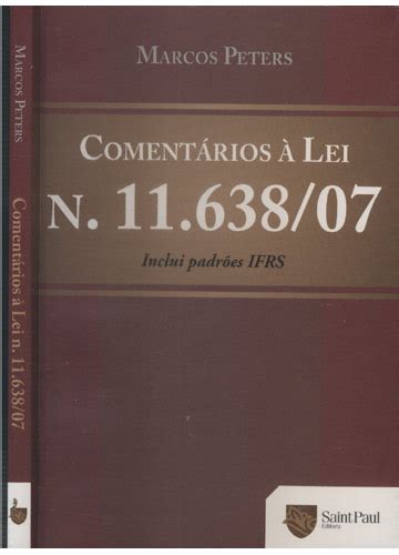 Sebo do Messias Livro Comentários a Lei Nº 11 638 07