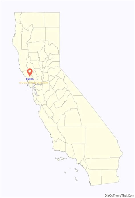 Map of Fulton CDP, California