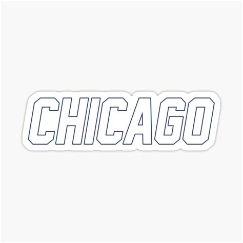 Chicago Sticker By Rhodeyart Redbubble