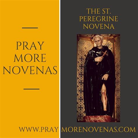 Day 8 - The St. Peregrine Novena 2018 - Novena Prayers - Catholic Devotion