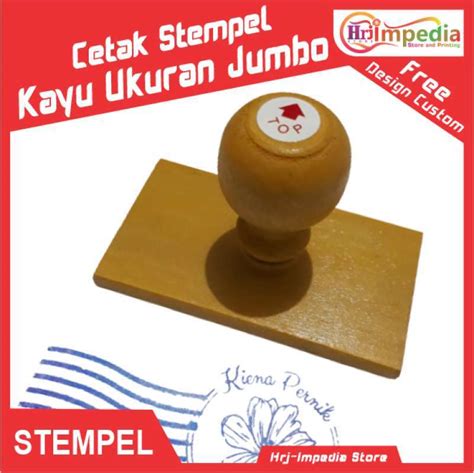 Jual Cetak Stempel Kayu Ukuran Jumbo Cetak Stempel Kayu Custom