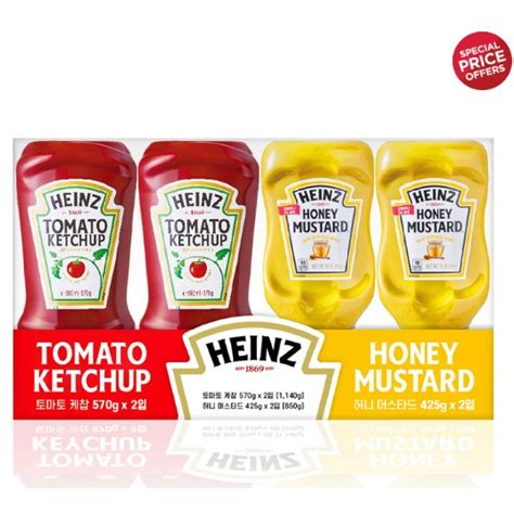 Heinz Tomato Ketchup 570g X 2 Honey Mustard 425g X 2 Pack Shopee Malaysia