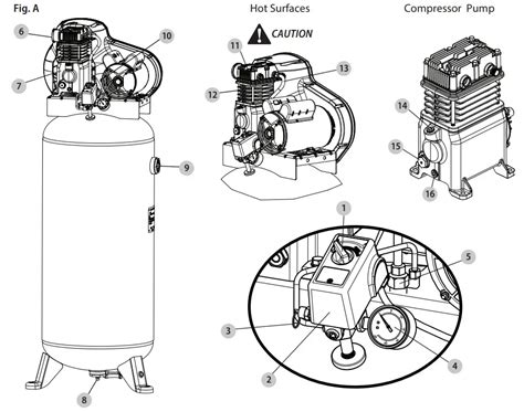 Craftsman 60 Gallon Air Compressor Manual: CMXECXM601 Instruction ...