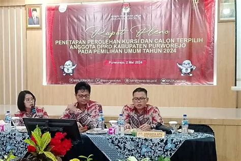 KPU Purworejo Umumkan Anggota DPRD Hasil Pileg 2024 SULUH INFO