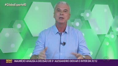 Globo Esporte RS Comentarista Maurício Saraiva analisa decisão de D