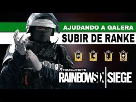 RAINBOW SIX SIEGE SUBINDO RANK DA GALERA DA LIVE YouTube