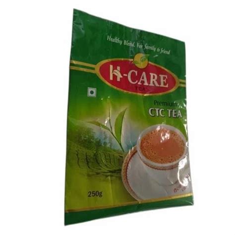 Printed Glossy LDPE Leaf Tea Packaging Pouch Heat Sealed At Rs 240 Kg