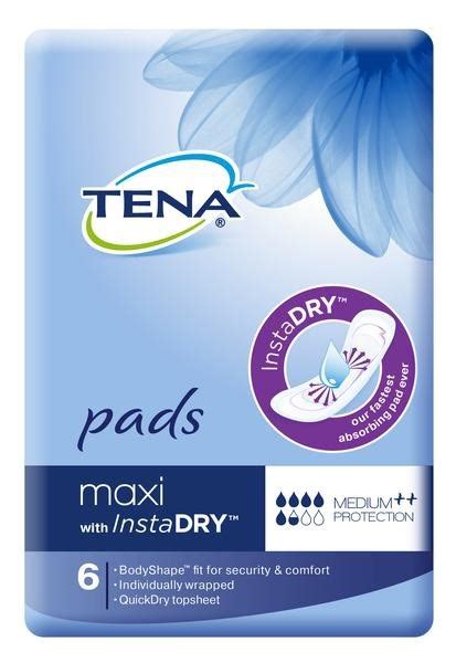 Tena Pad Instadry Extra Long Length