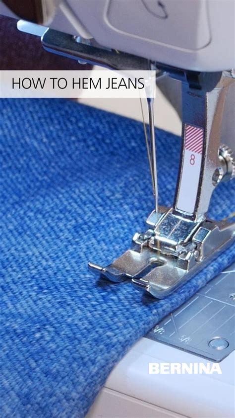 Hemming Jeans the Easy Way | Sewing, Sewing hacks, Sewing techniques