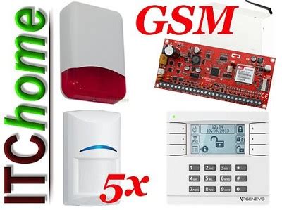 GENEVO PRiMA 16 ALARM DO DOMU GSM 5 CZUJEK BOSCH 6375271968