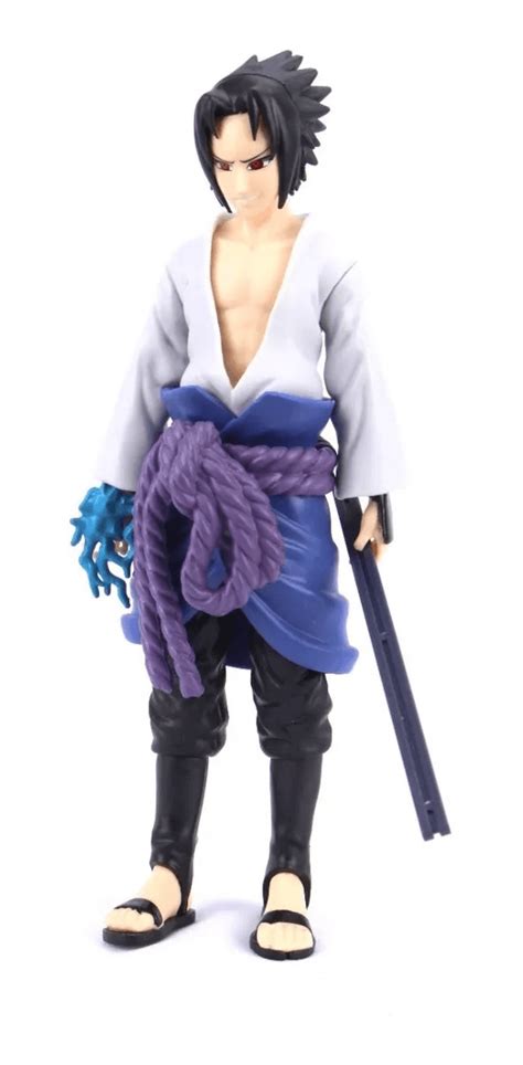 Boneco Sasuke Uchiha Naruto Shippuden Action Figure Figura Miniatura