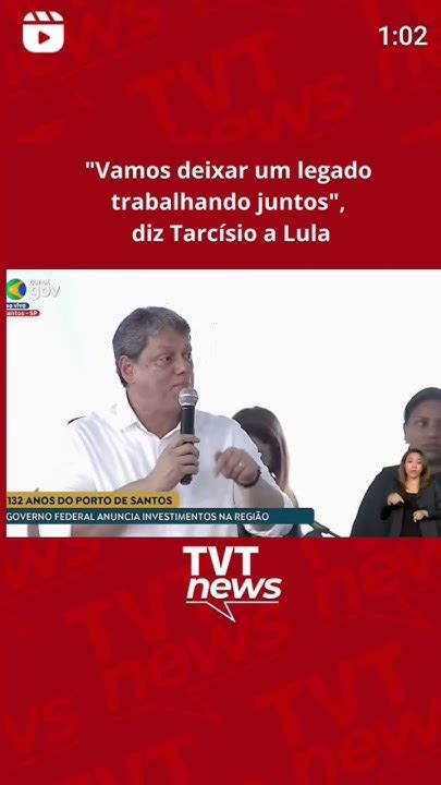 Obras Com Parceria De Lula E Tarcísio Saopaulo Santos