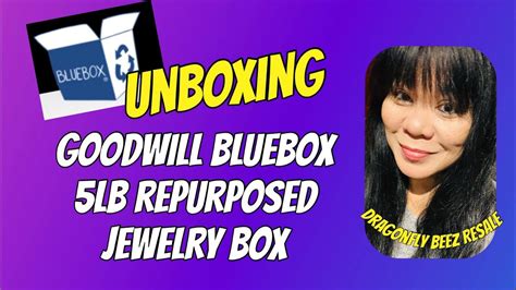 UNBOXING Goodwill Blue Box 5lb Repurpose Jewelry Box Goodwillbluebox