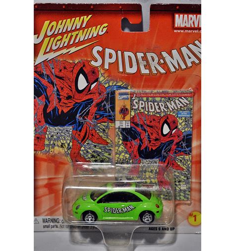 Johnny Lightning Marvel Spiderman Volkswagen Beetle - Global Diecast Direct