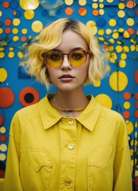 Lexica Contrasting Colors Circles Yellow Glasses