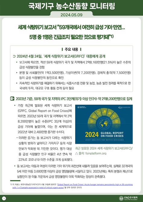 유엔식량농업기구 한국협회 Korea Fao Association