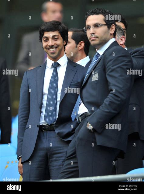 Manchester City owner Sheikh Mansour and chairman Khaldoon Al Mubarak ...