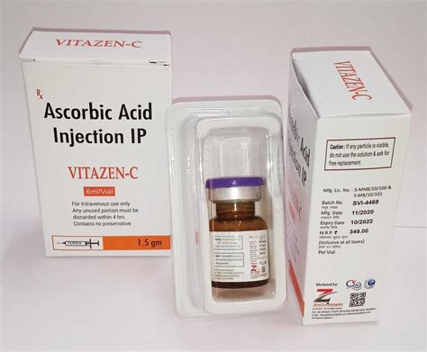 Vitazen C Ascorbic Acid Injection Ip Ml Ml At Rs Piece In