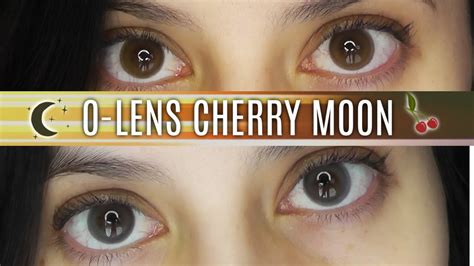 New O Lens Cherry Moon Contacts Review Youtube