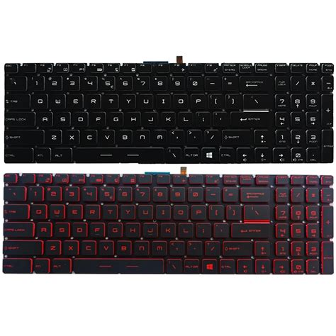 Nuevo teclado de EE UU Para ordenador portátil MSI GP62 GP72 GL62