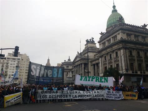 Las Y Los Trabajadores De Prensa Marcharon En Rechazo A Los Despidos Y La Precarización Sipreba