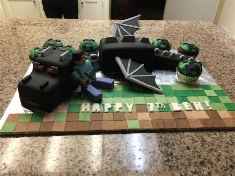 Minecraft Ender Dragon Decorated Cake By CakesDecor, 54% OFF