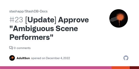 Update Approve Ambiguous Scene Performers · Issue 23 · Stashapp