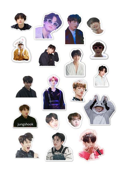 Jungkook Png Sticker Korean Stickers Aesthetic Stickers Bts Drawings