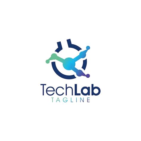 Premium Vector | Tech lab logo icon vector isolated design