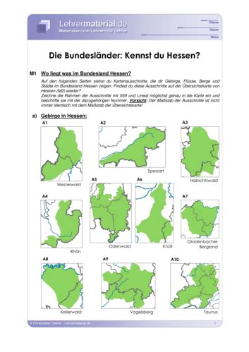 Arbeitsblatt Bundesländer Kennst du Hessen Lehrermaterial de