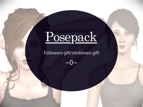 Simblr Cc Pose Pack Followers Gift Simblreen Gift