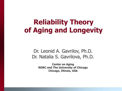 Ppt Reliability Theory Of Aging And Longevity Powerpoint Presentation