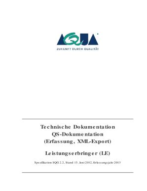 Ausfüllbar Online Technische Dokumentation QS Dokumentation Fax Email