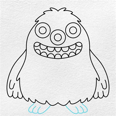 How to Draw a Cartoon Monster - HelloArtsy