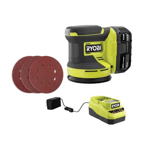 Ryobi One 18v Cordless 5 In Random Orbit Sander Kit With 40 Ah