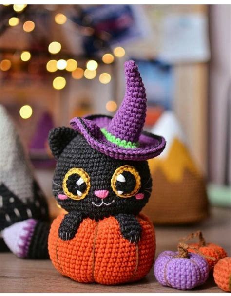 Pin By Paqui On Calabazas Crochet Cat Pattern Halloween Crochet