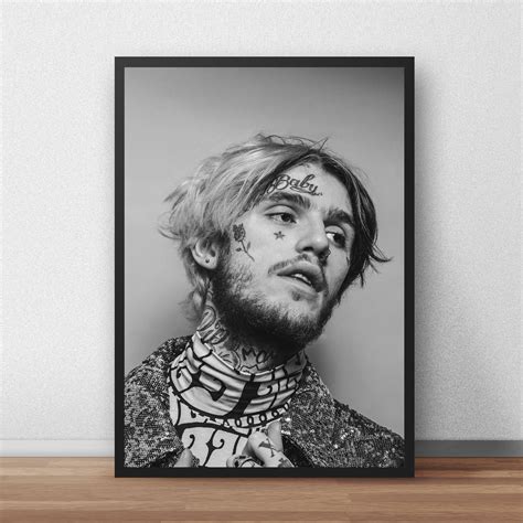 Lil Peep Posters Prints Hip Hop Poster Rapper Wall Print Etsy