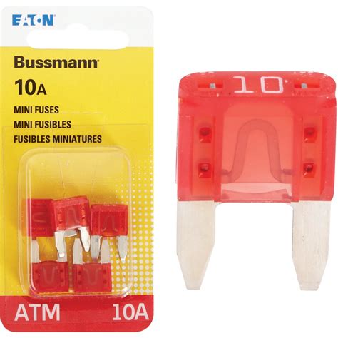 Bussmann 10 Amp 32 Volt Atm Blade Mini Automotive Fuse 5 Pack