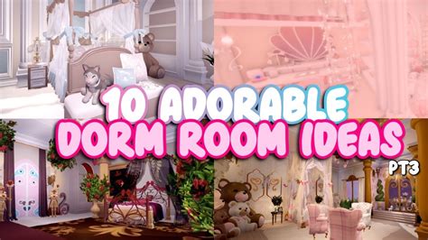 10 ADORABLE DORM ROOM IDEAS PT 3 Roblox Royale High Campus 3 YouTube