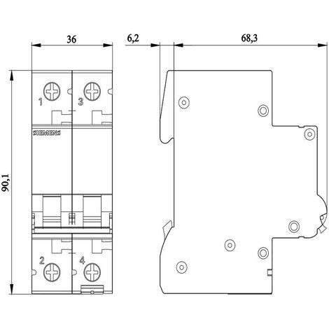 Interruttore Magnetotermico Siemens P A Ka Tipo C Moduli Sl