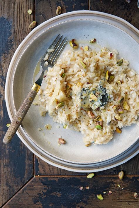 Knolselderij Risotto Met Blauwe Kaas