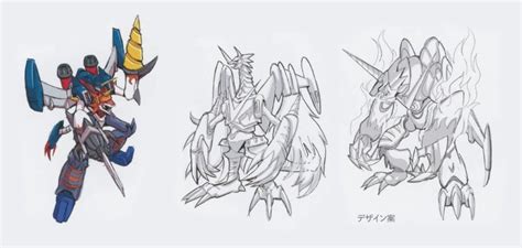 Kemonogami Tweets on Twitter: "Shoutmon X3GM design evolution!! It ...