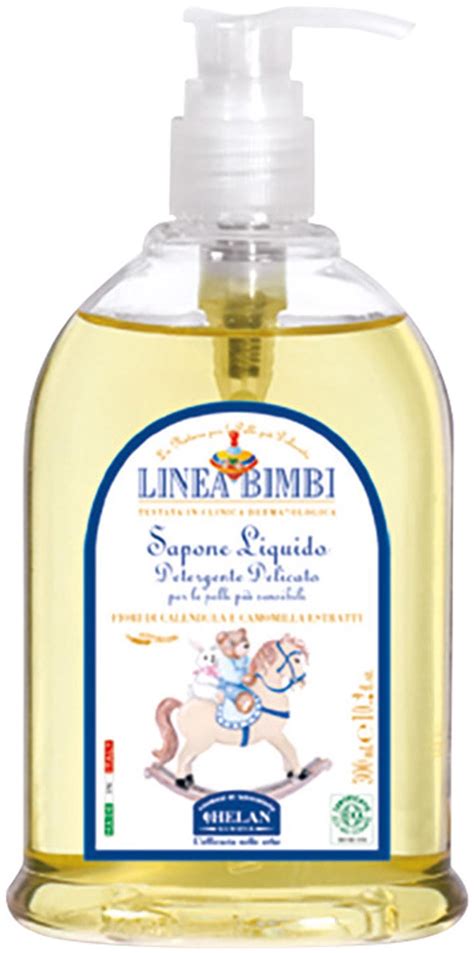 Sapone Liquido Delicato Calendula E Camomilla Linea Bimbi HELAN